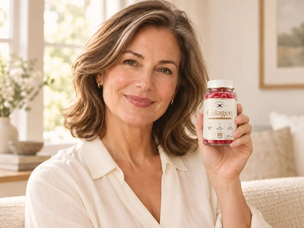 Woman holding Gelagen